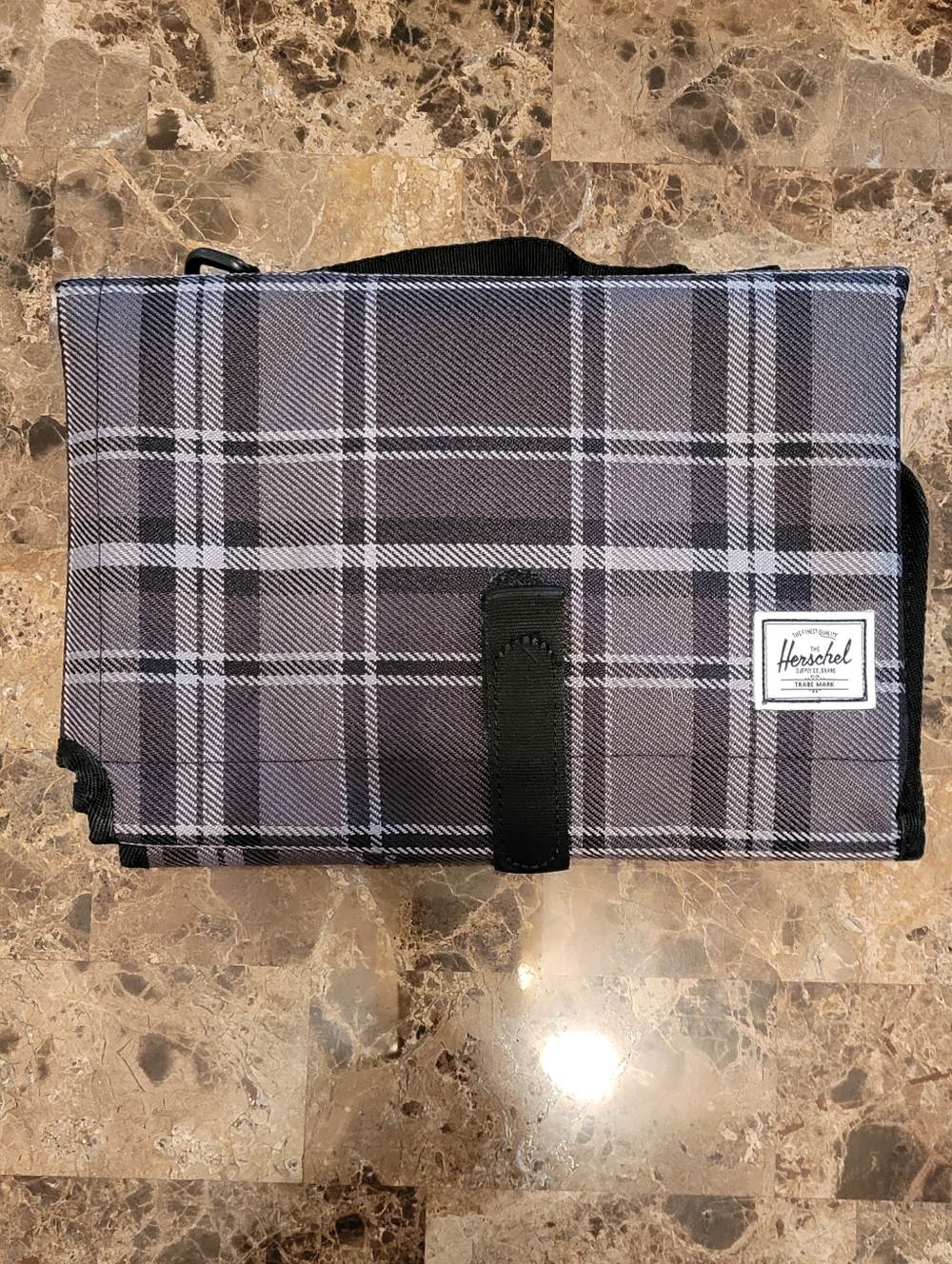 Herschel Supply Company Kids Gray Plaid Changing Pad